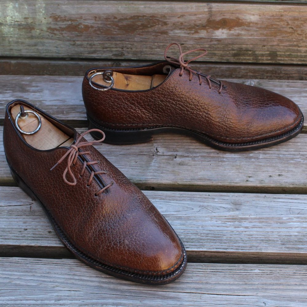 Vintage 80s Dack's Water Bison Wholecut Oxford, Made in Canada, Men's 7.5 E, EUC